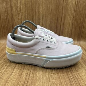 Vans Era Stacked Pastel Platform Pink White Blue Yellow Women’s Size 10